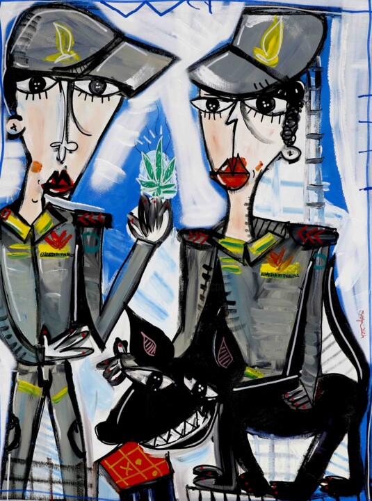 I Due Finanzieri 绘画, 27.6x19.7 in