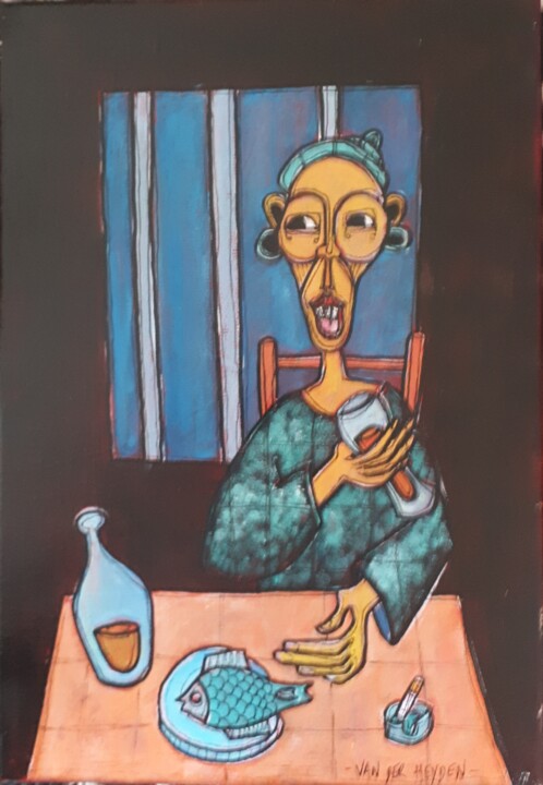 jean paul 绘画, 13.8x9.5 in