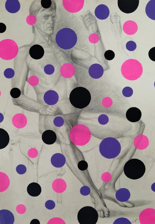 Jeff Koons 5 Pittura, 33,9x23,6 in