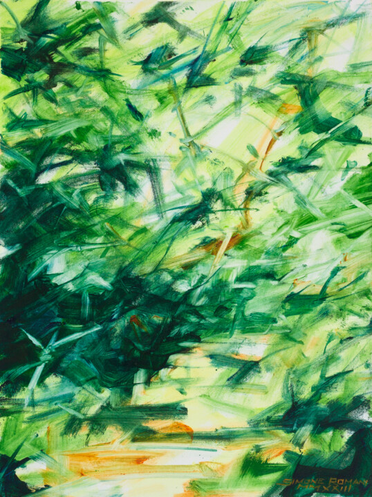 Green passage Malarstwo, 15,8x11,8 in