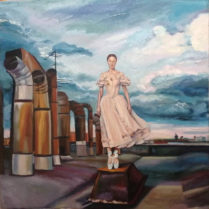 绘画,  27.6x27.6 in 