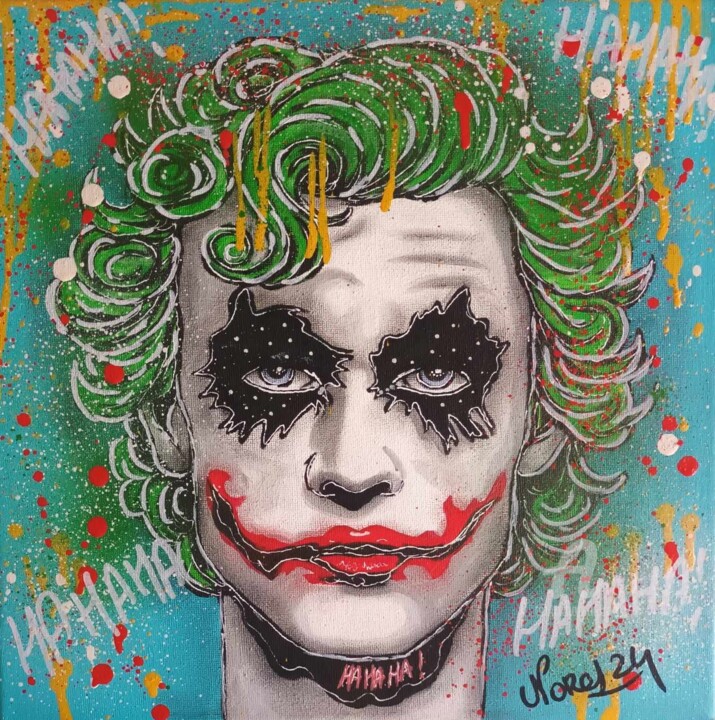 Joker hahaha 绘画, 11.8x11.8 in