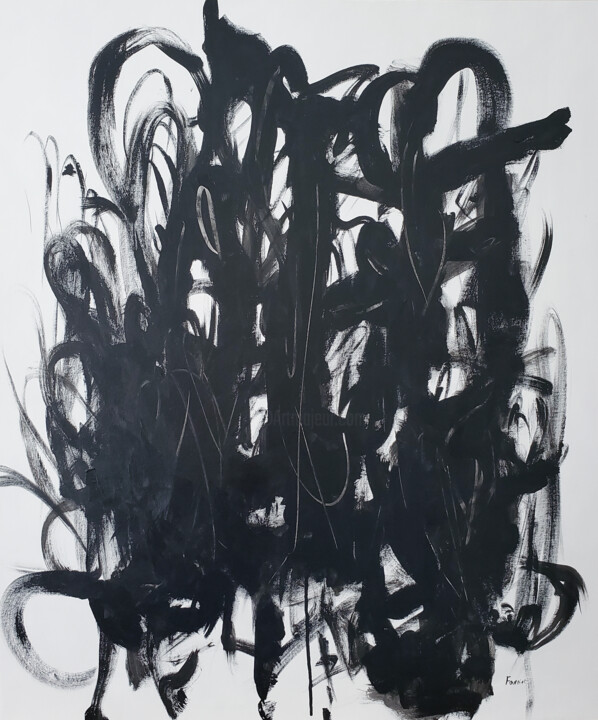 Painting titled "You Put A Spell On…" by Joyce Fournier, Original Artwork, Acrylic Mounted on Wood Stretcher frame