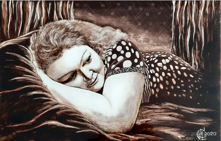 Beloved 绘画, 11.8x18.5 in