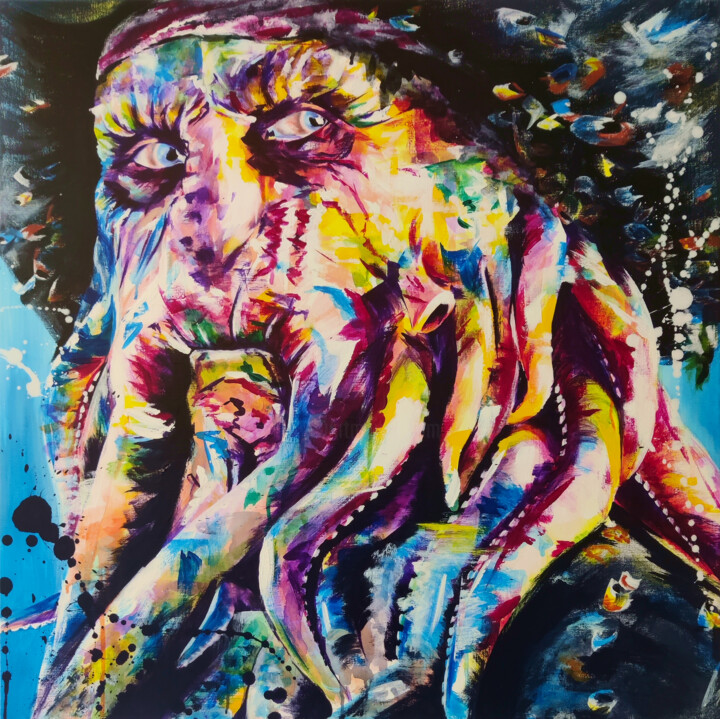 Pourvu qu'elle aime les fruits de mer 绘画, 31.5x31.5 in
