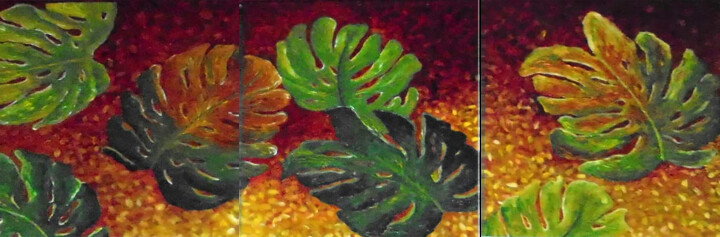 The Leaves 绘画, 12x12 in