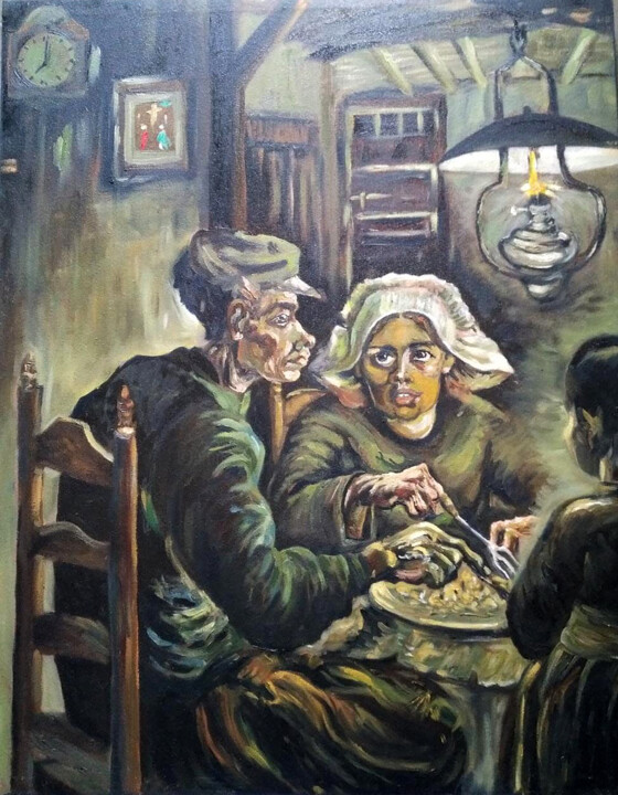 Family 绘画, 31x24 in