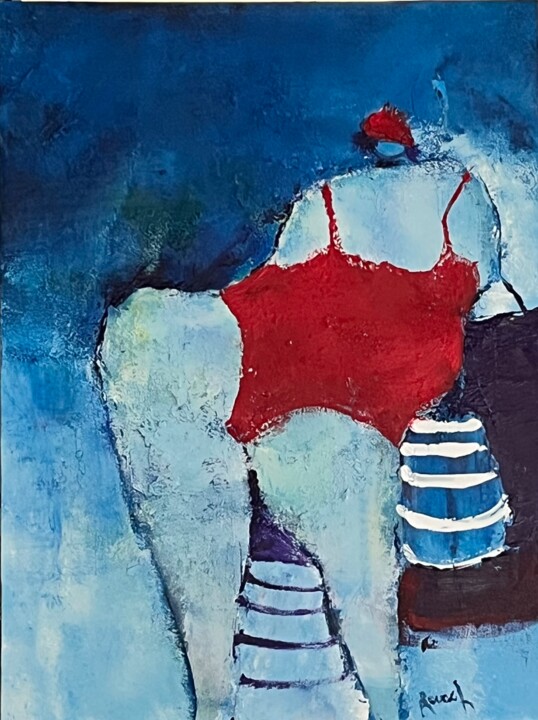 Scène de plage 2 Pittura, 31,5x23,6 in