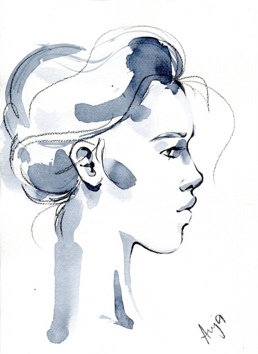 Portrait_1 绘画, 11.6x8.3 in
