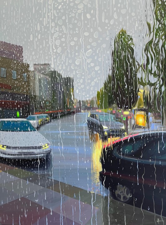 Grey Day in Galway Pittura, 40x30 in