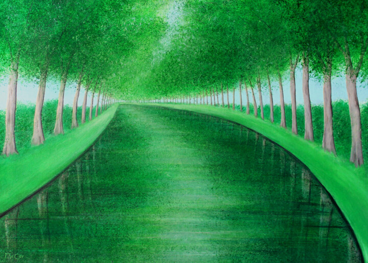 Le Canal du Midi Tablo, 19,7x27,6 in