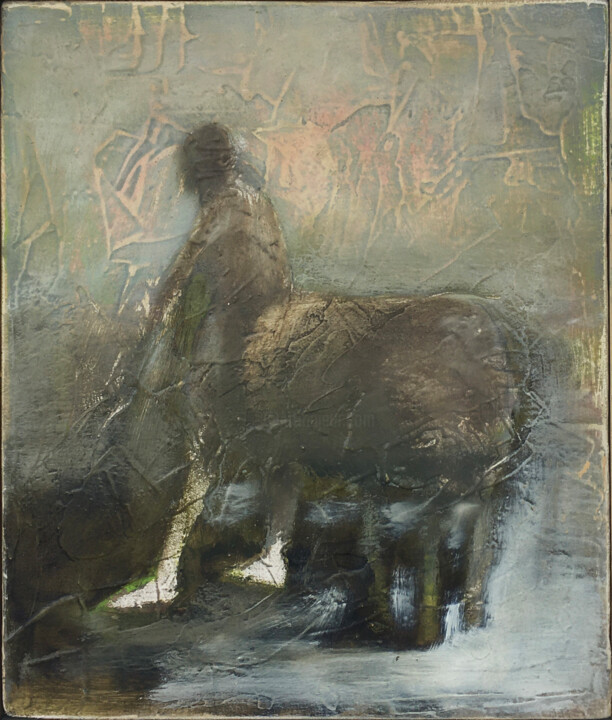 Centaur 2 (kvass seller) 绘画, 13.4x11.4 in