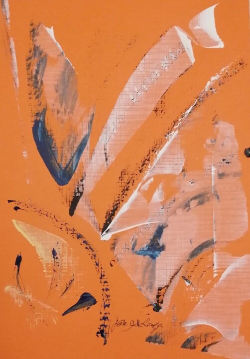 Peinture intitulée "Projection 953Db" par Gisèle Dalla Longa, Œuvre d'art originale, Acrylique