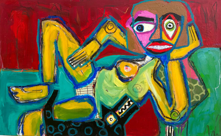 Self-Absorbed 绘画, 30x48 in