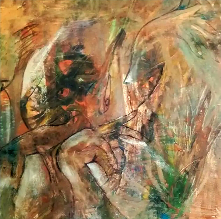 Peinture intitulée "Soul" par Anjana Rathnayake, Œuvre d'art originale, Acrylique