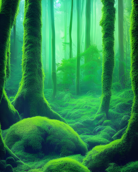 Hidden mists : Whispers of the Green 数字艺术