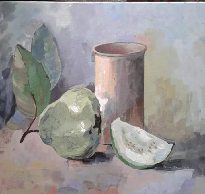 Still Life with Guava 绘画, 15x18 in