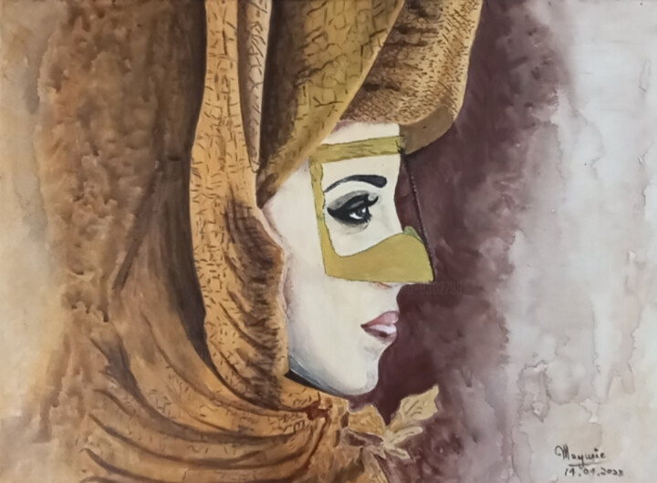Golden Mask Картина, 12x16 in
