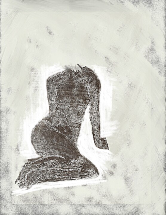 Nude 2 绘画, 39.4x30.3 in