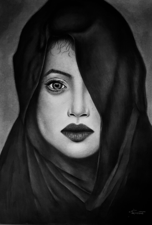 Arab Woman 그림, 35.4x23.6 in