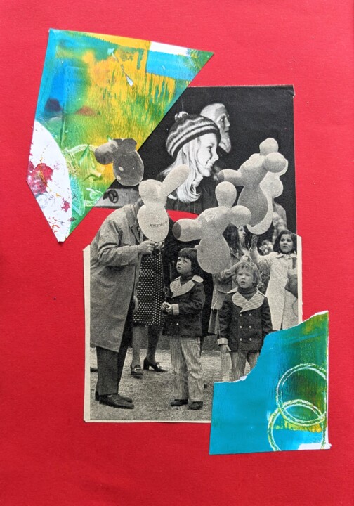 Collages titulada "Childhood" por Kateryna Kondratieva, Obra de arte original, Collages