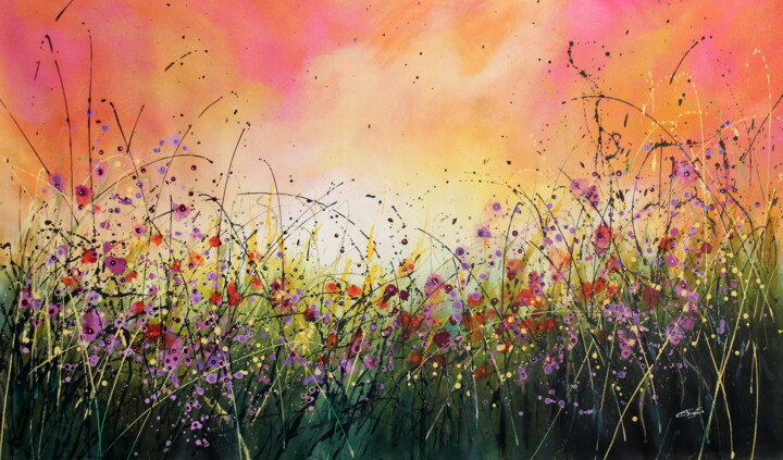 Here We Are #2 绘画, 39x64.6 in