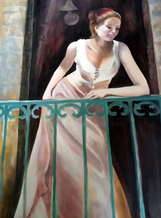 Close your eyes 绘画, 36x24 in
