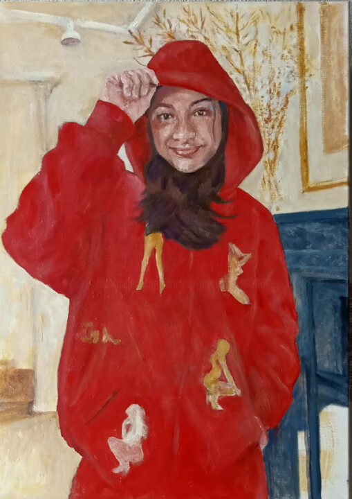 My Hoddies on! Painting, 28x20 in