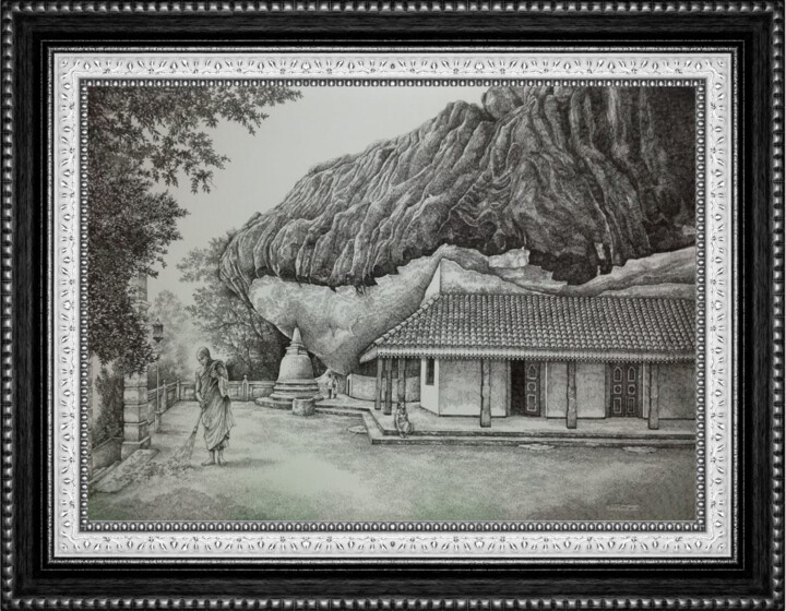 Simple Lives 绘画, 15x19 in