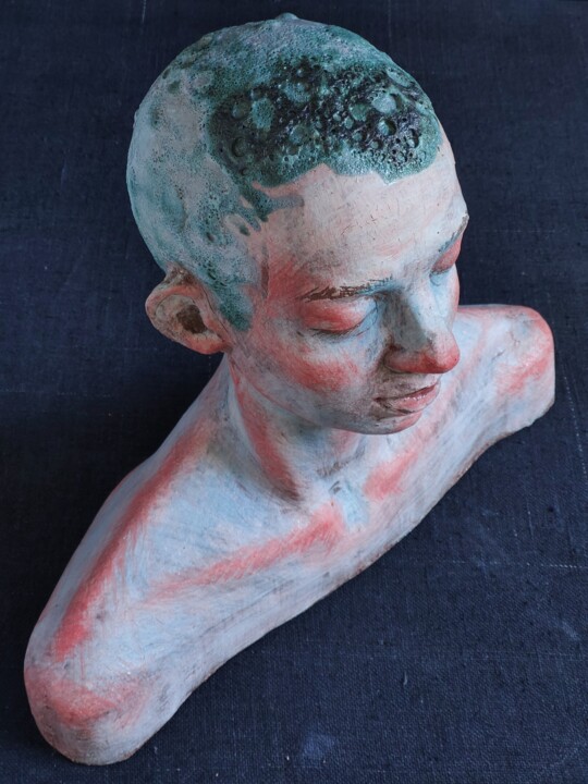 bust_12 雕塑, 12.8x15.2 in