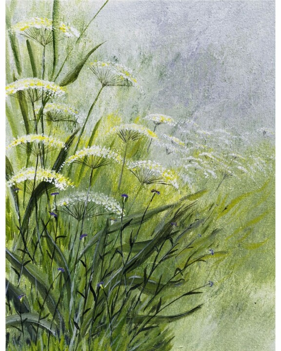 A Wild flower 绘画, 12x9 in
