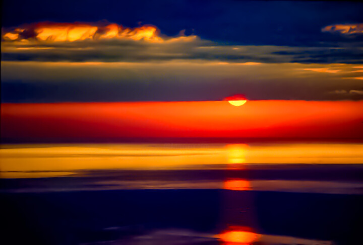 Photography titled "Lever de soleil Co…" by Jean Louis Giudicelli, Original Artwork, Analog photography