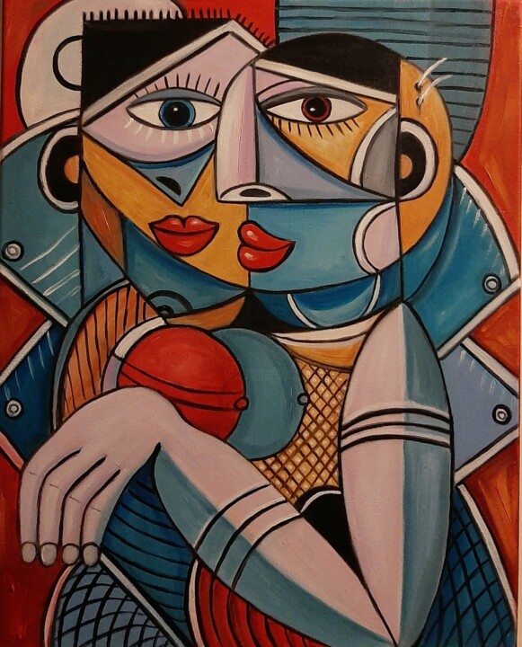 Pensamentos 绘画, 19.7x15.8 in