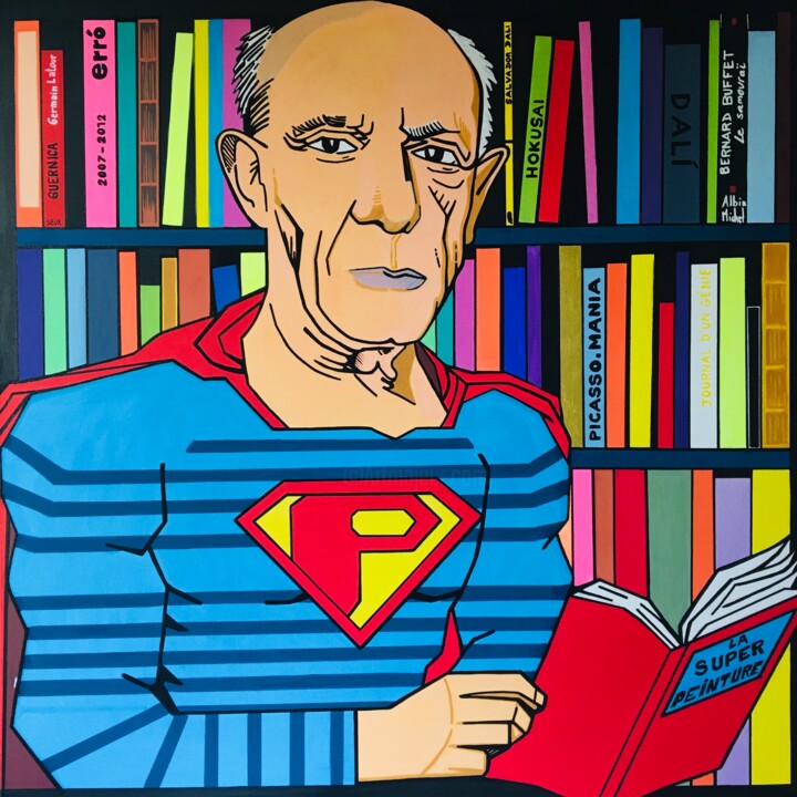 SUPER PICASSO 绘画, 31.5x31.5 in