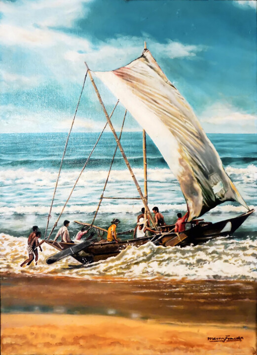 Out to Sea 绘画, 24x16 in