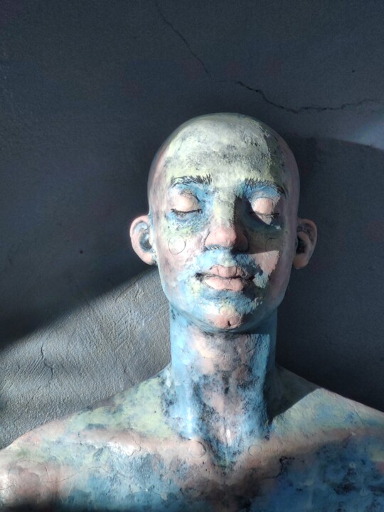 bust_01 雕塑, 12.8x15.2 in