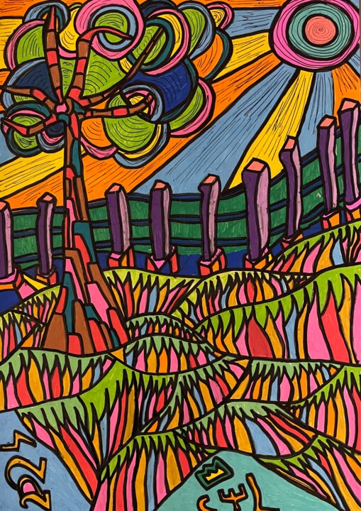 图画,  11.7x8.3 in 