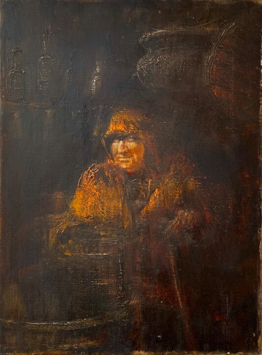 Barrel maker 绘画, 15.8x11.8 in
