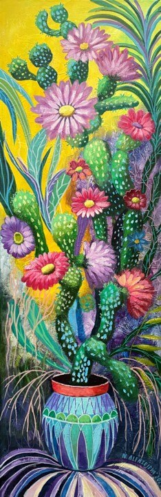 Vibrant Oasis 7 绘画, 35.8x11.8 in