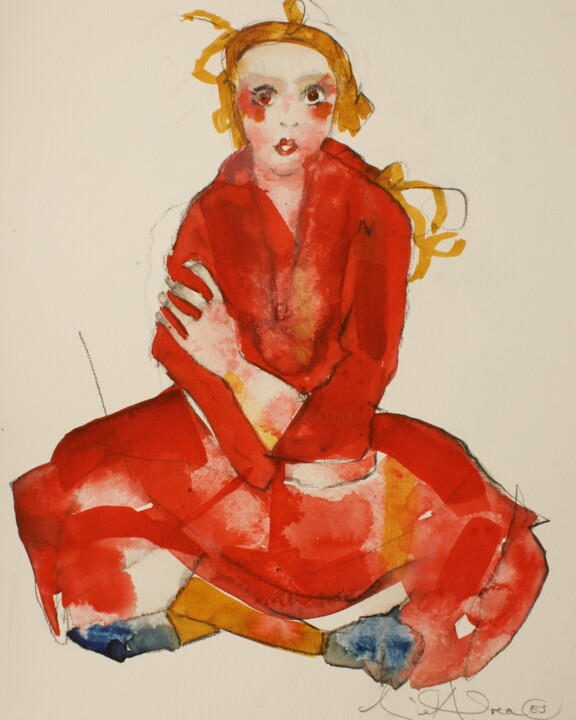 Egon Schiele in Love 22 图画, 11.8x9.5 in