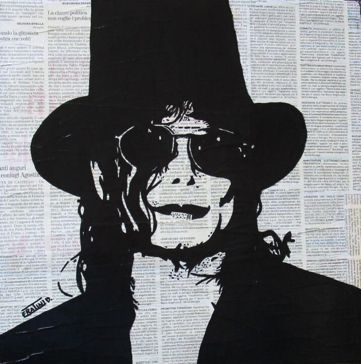 MICHAEL JACKSON 绘画, 15.8x15.8 in