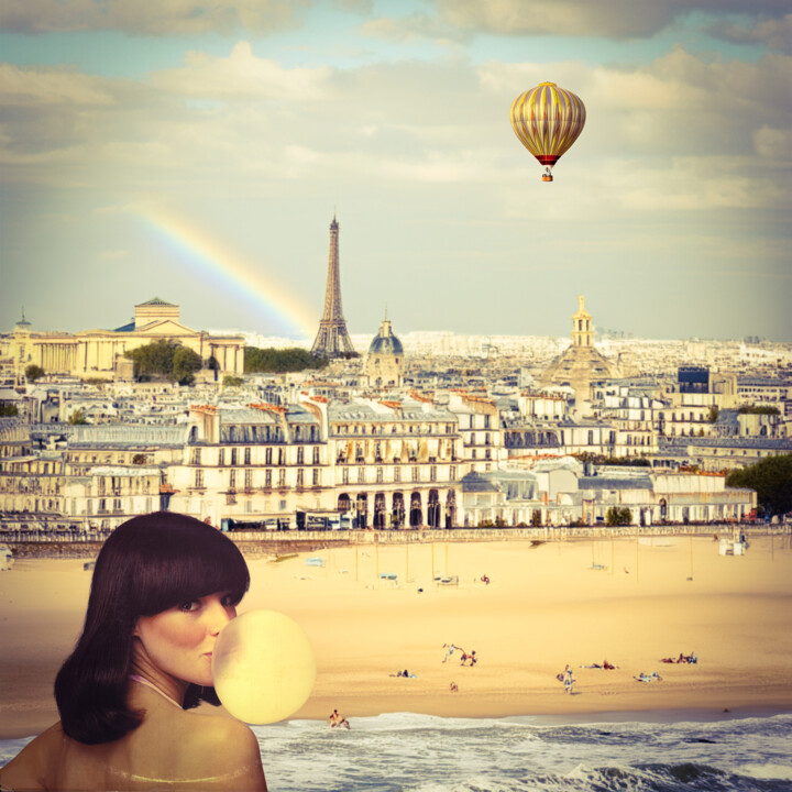 SUR LA PLAGE DE PARIS 数字艺术