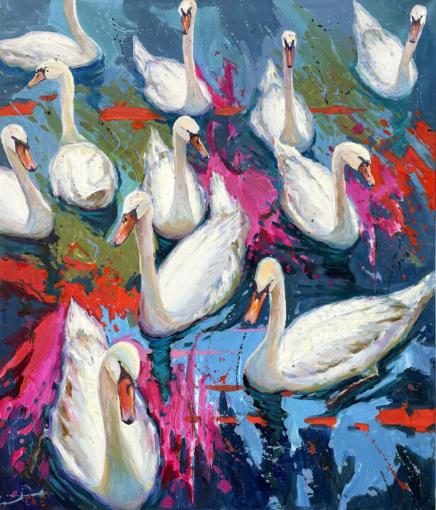 Schilderij,  37,4x31,4 in 