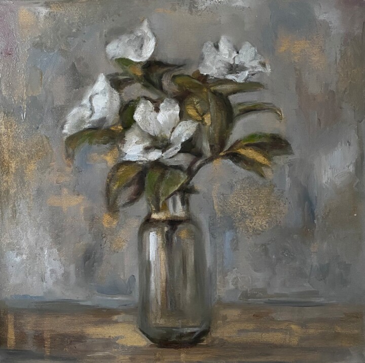 Floral still life 绘画, 11.8x12.6 in