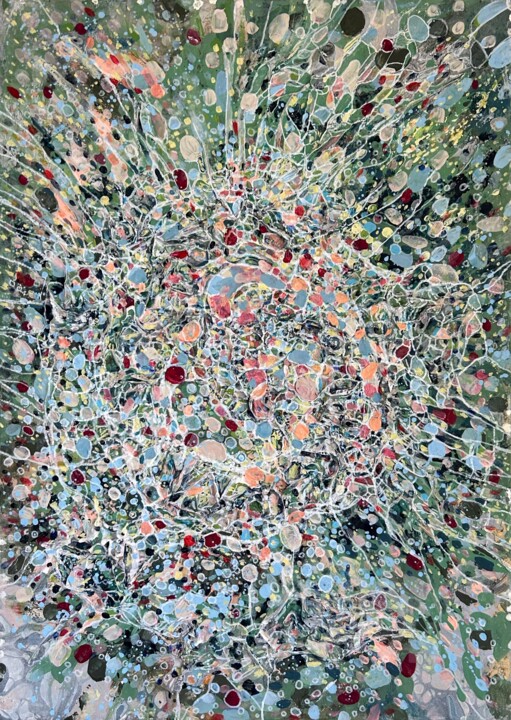 Peace outer space 绘画, 27.6x19.7 in