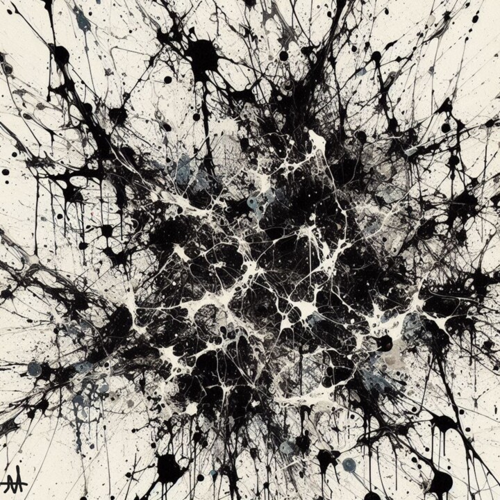 projections noir n°1 数字艺术