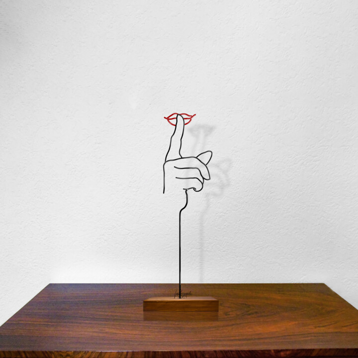 Un filo per il Silenzio Sculpture, 20.5x8.3 in