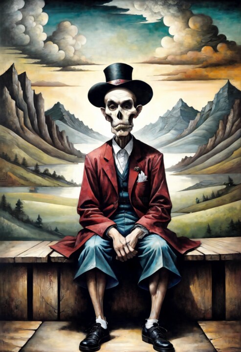 Gentleman's Repose 绘画, 64.5x44.1 in