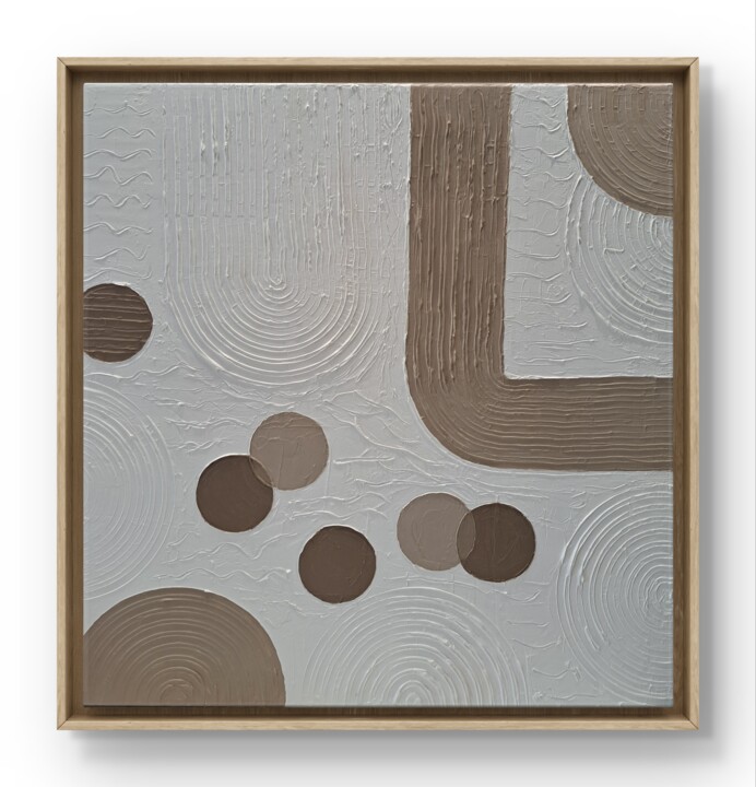Painting titled "Balls and curves" by Celia Ribeiro, Original Artwork, Casting