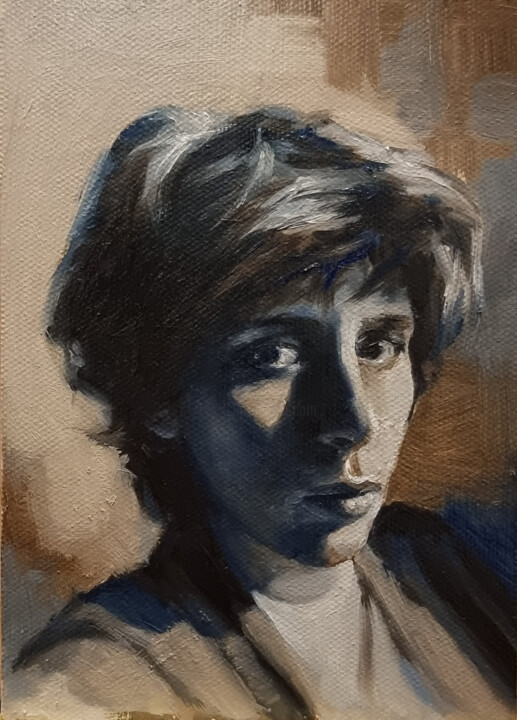 Oil portrait 0724-01 绘画, 7x5 in